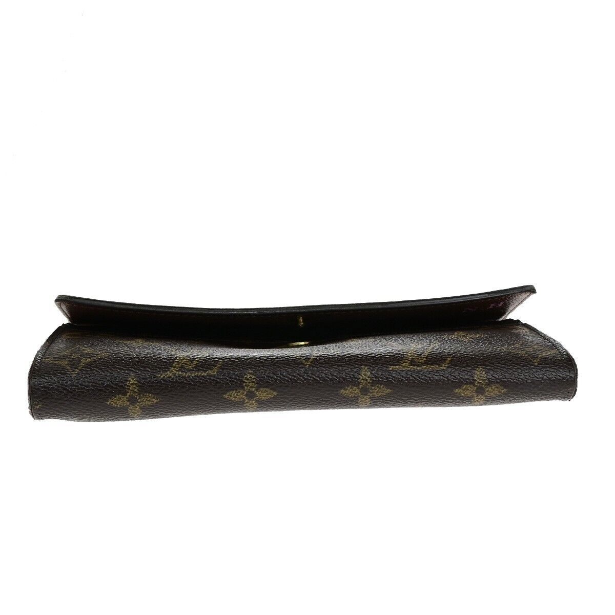 LOUIS VUITTON Logo Portefeuille Sarah Long Wallet Monogram Brown M61734 01EC142