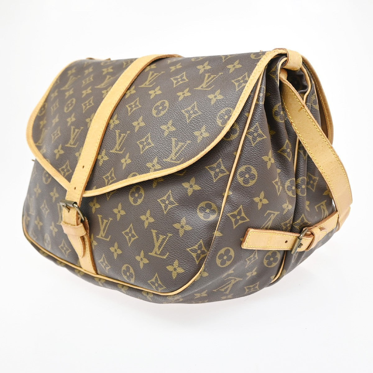LOUIS VUITTON Saumur 35 Shoulder Bag Monogram Leather BN France M42254 84MA279