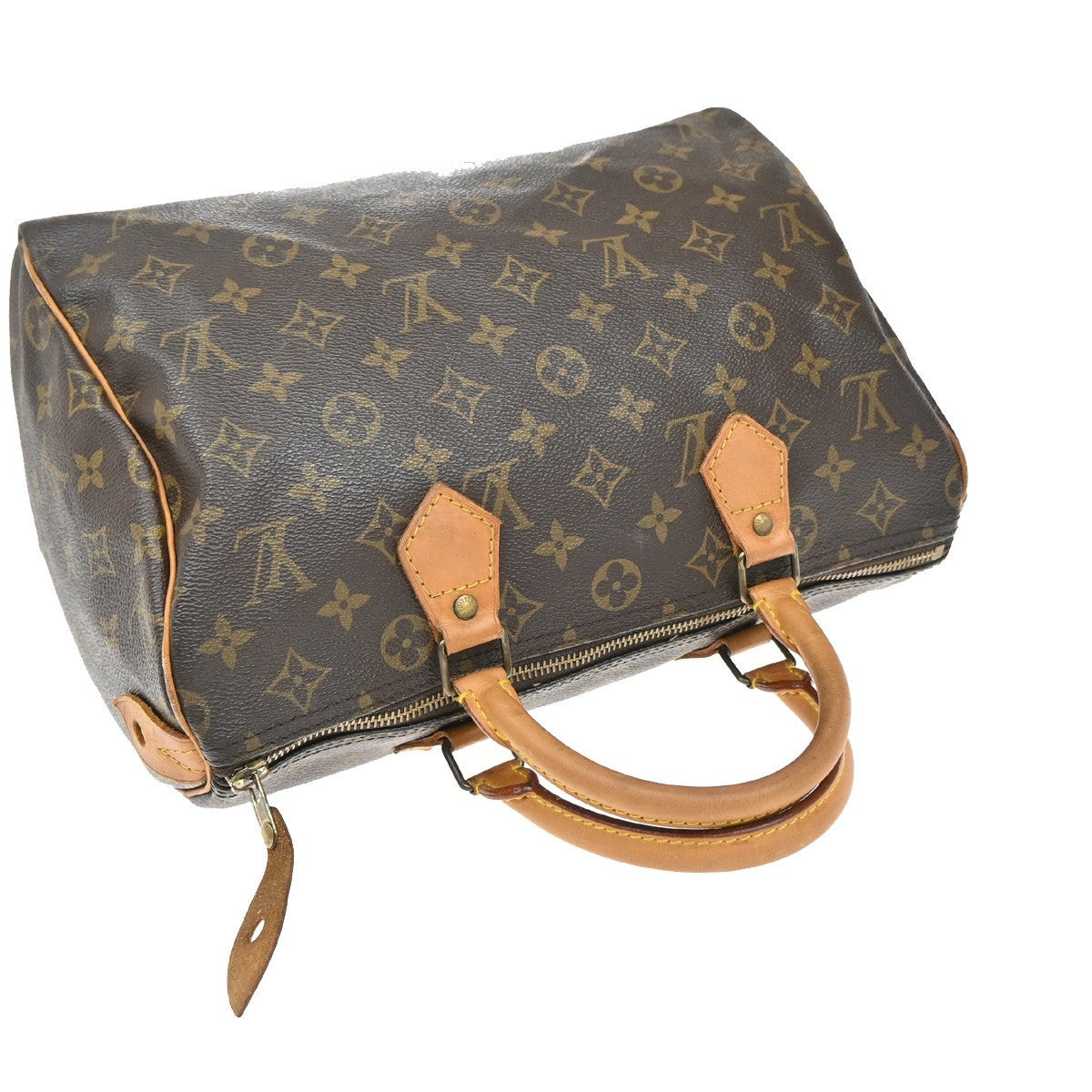 LOUIS VUITTON Speedy 30 Travel Hand Bag Monogram Leather Brown M41526 77EG047
