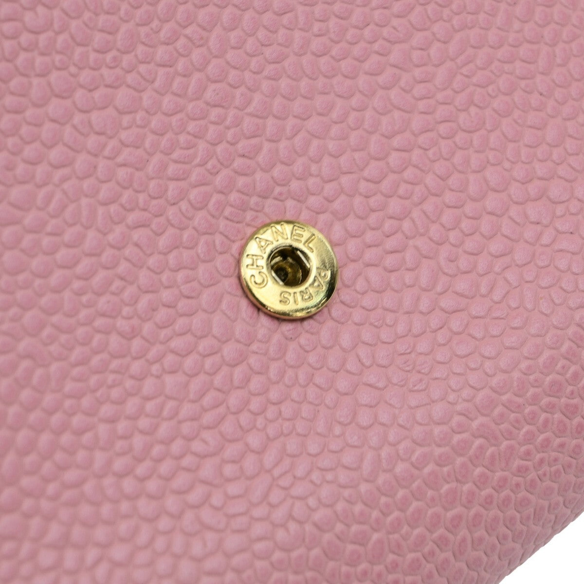 CHANEL CC Logo Bifold Compact Wallet Grained Calfskin Leather Pink GHW 83KB512