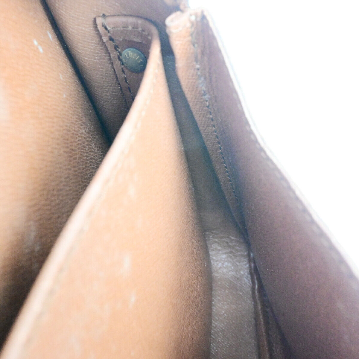 LOUIS VUITTON Cartouchiere MM Shoulder Bag Monogram Leather Brown M51253 86YF102