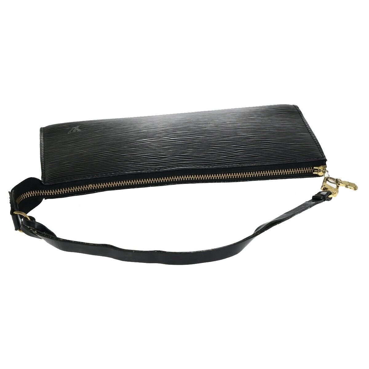 LOUIS VUITTON LV Pochette Accessoires Hand Bag Epi Leather Black M52942 31EB817