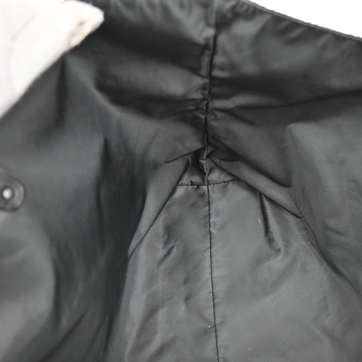 BOTTEGA VENETA Intreccio Mirage Hand Tote Bag Nylon Leather Black 85CA025