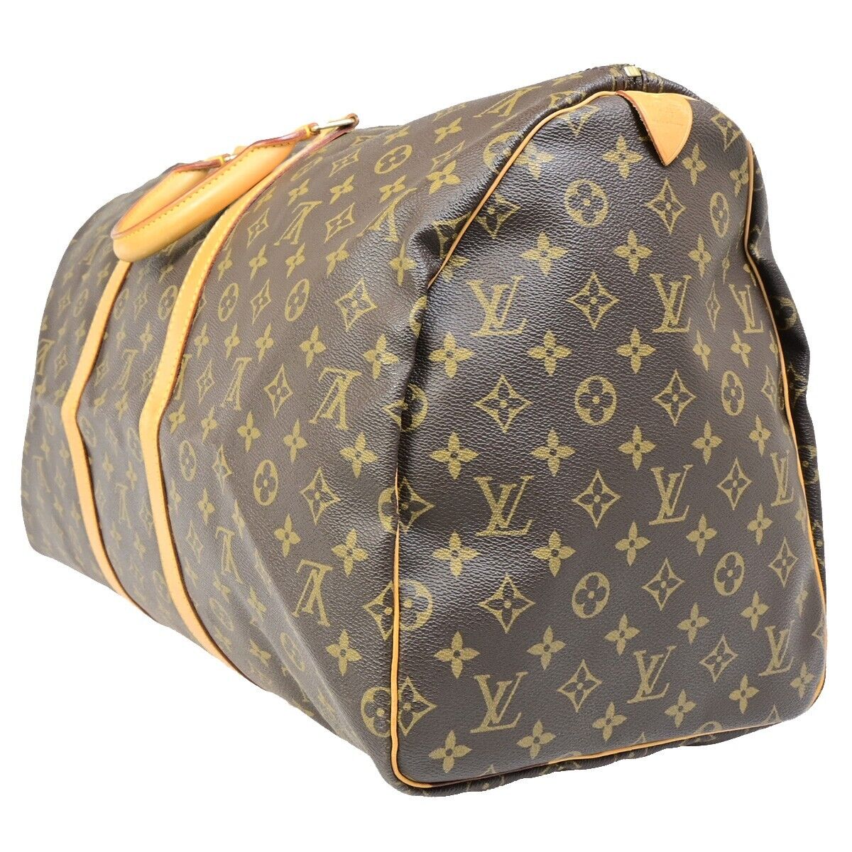 LOUIS VUITTON Keepall 55 Travel Hand Bag Monogram Leather Brown M41424 29EB851
