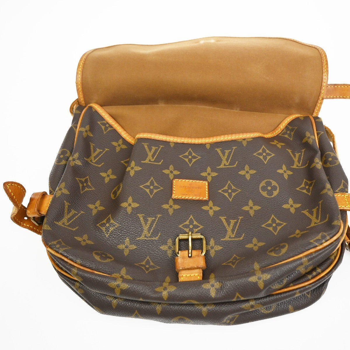 LOUIS VUITTON Mini Saint Cloud Shoulder Bag Monogram Leather BN M51244 88KC484