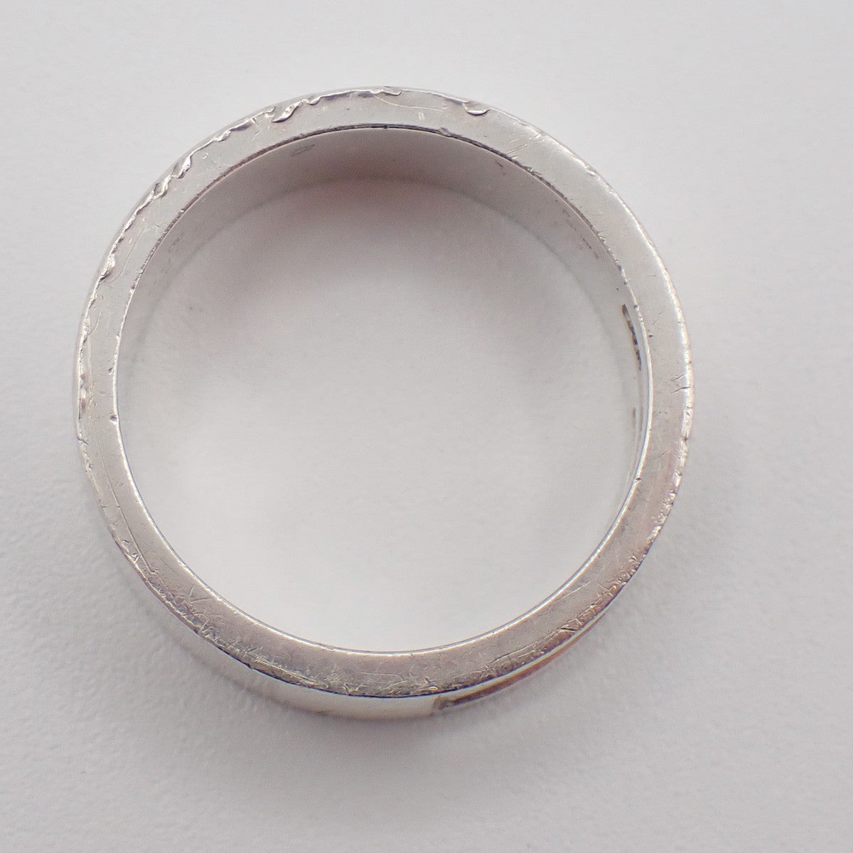 GUCCI G Logo Ring Silver 925 Size JP21 US9.5 Italy Accessory Italy 09KD094