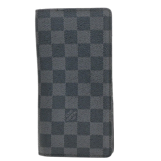 LOUIS VUITTON Portefeuille Brazza Wallet Bifold Damier Graphite N62665 68KA223