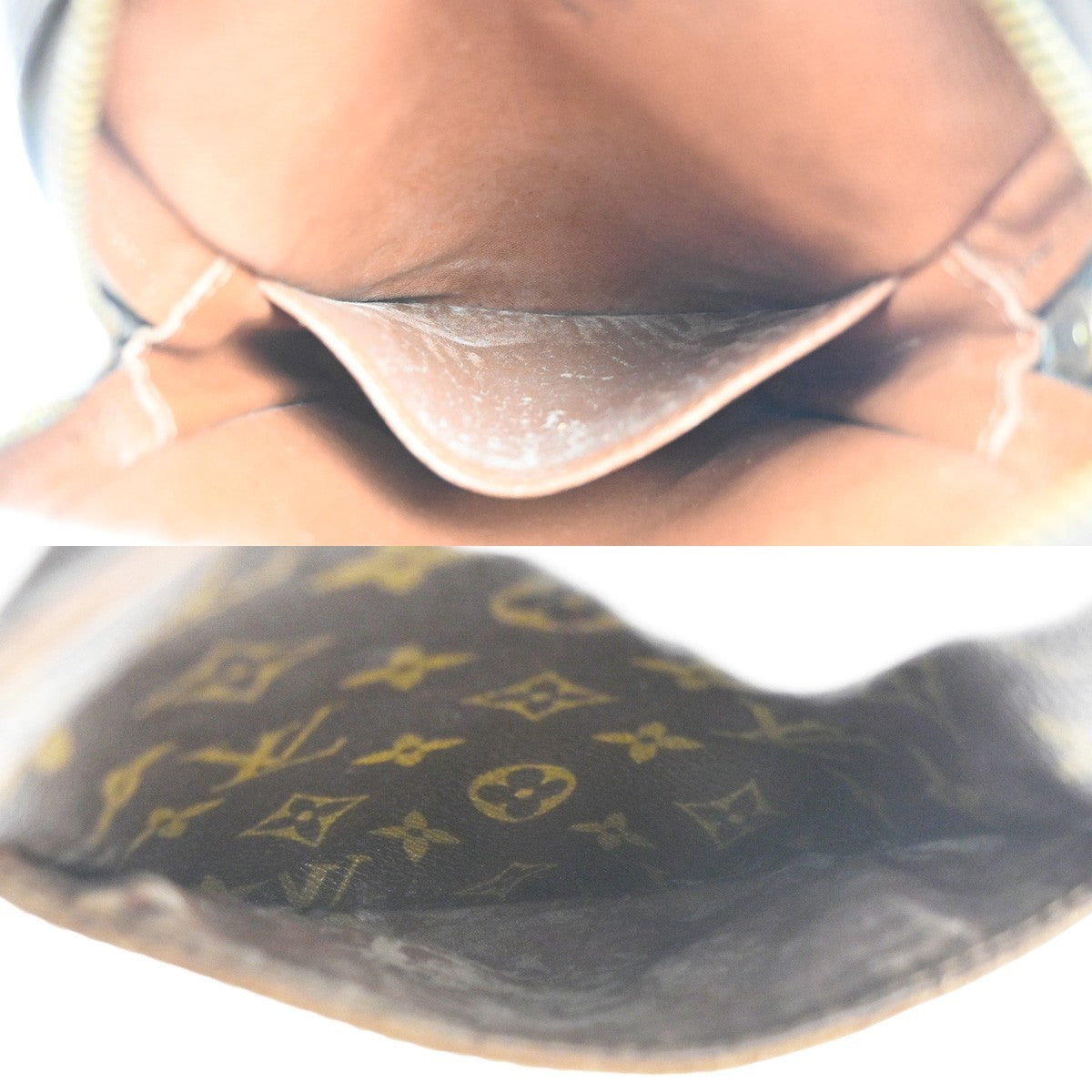LOUIS VUITTON Danube Shoulder Bag Monogram Leather Brown France M45266 62KC659