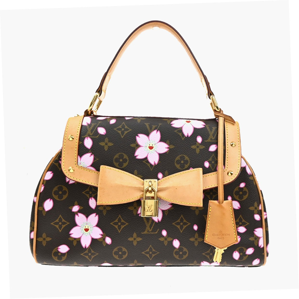 LOUIS VUITTON Sac Retro PM Hand Bag Monogram Cherry Blossom BN M92012 806LC598