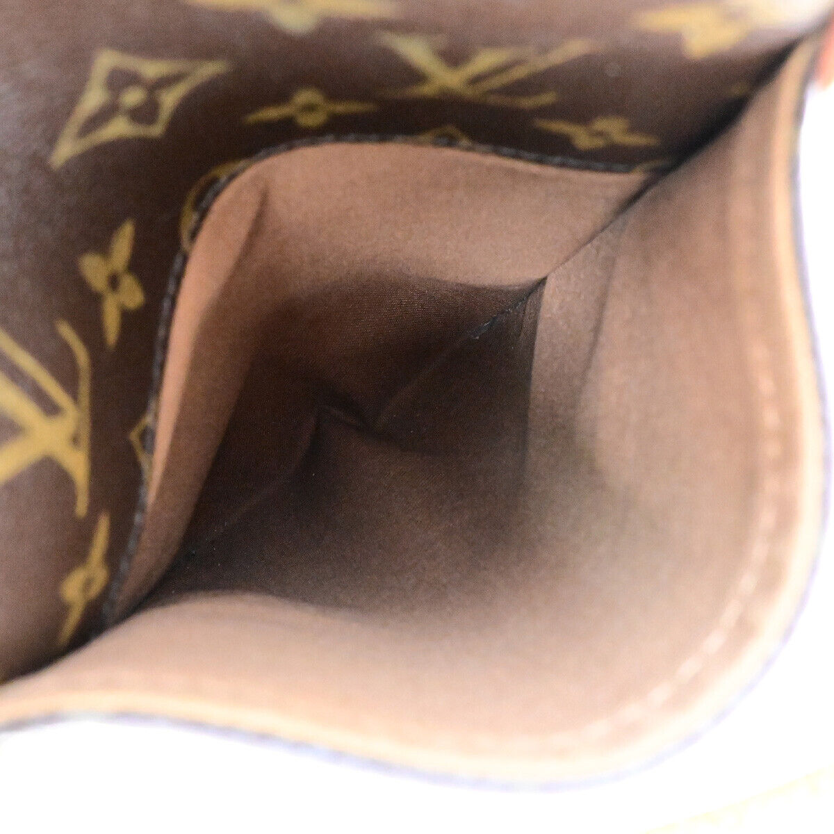LOUIS VUITTON Odeon GM Hand Bag Monogram Leather Brown Gold M56388 74YG531