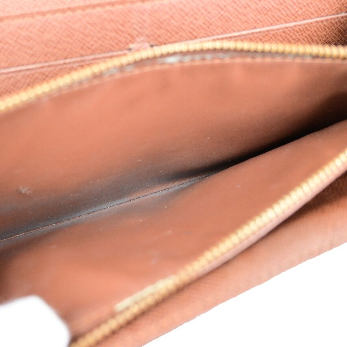 LOUIS VUITTON LV Logo 4 Set Bifold Trifold Long Wallet Monogram Brown 65FA708