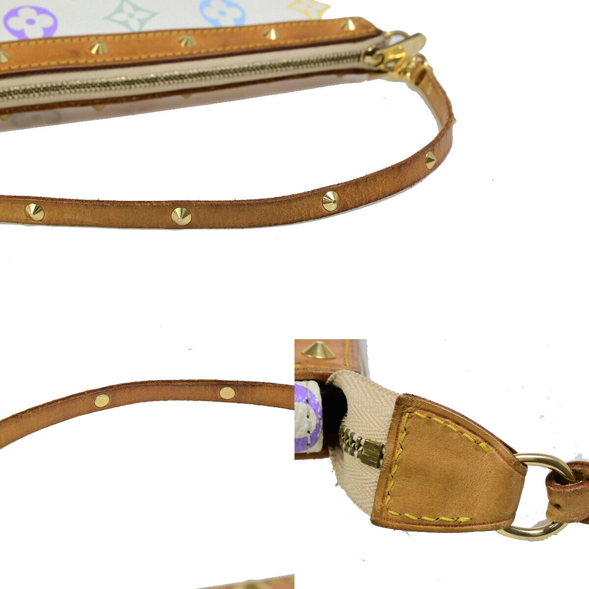LOUIS VUITTON Pochette Accessoires Hand Bag Monogram Multi WE M92649 97YG345