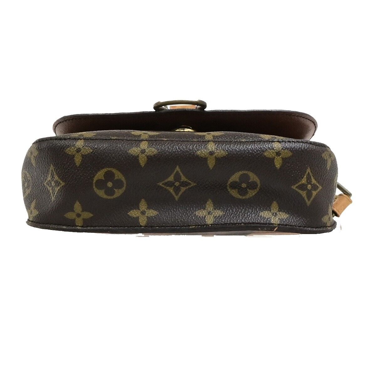 LOUIS VUITTON Saint Cloud MM Shoulder Bag Monogram Leather Brown M51243 64ED489