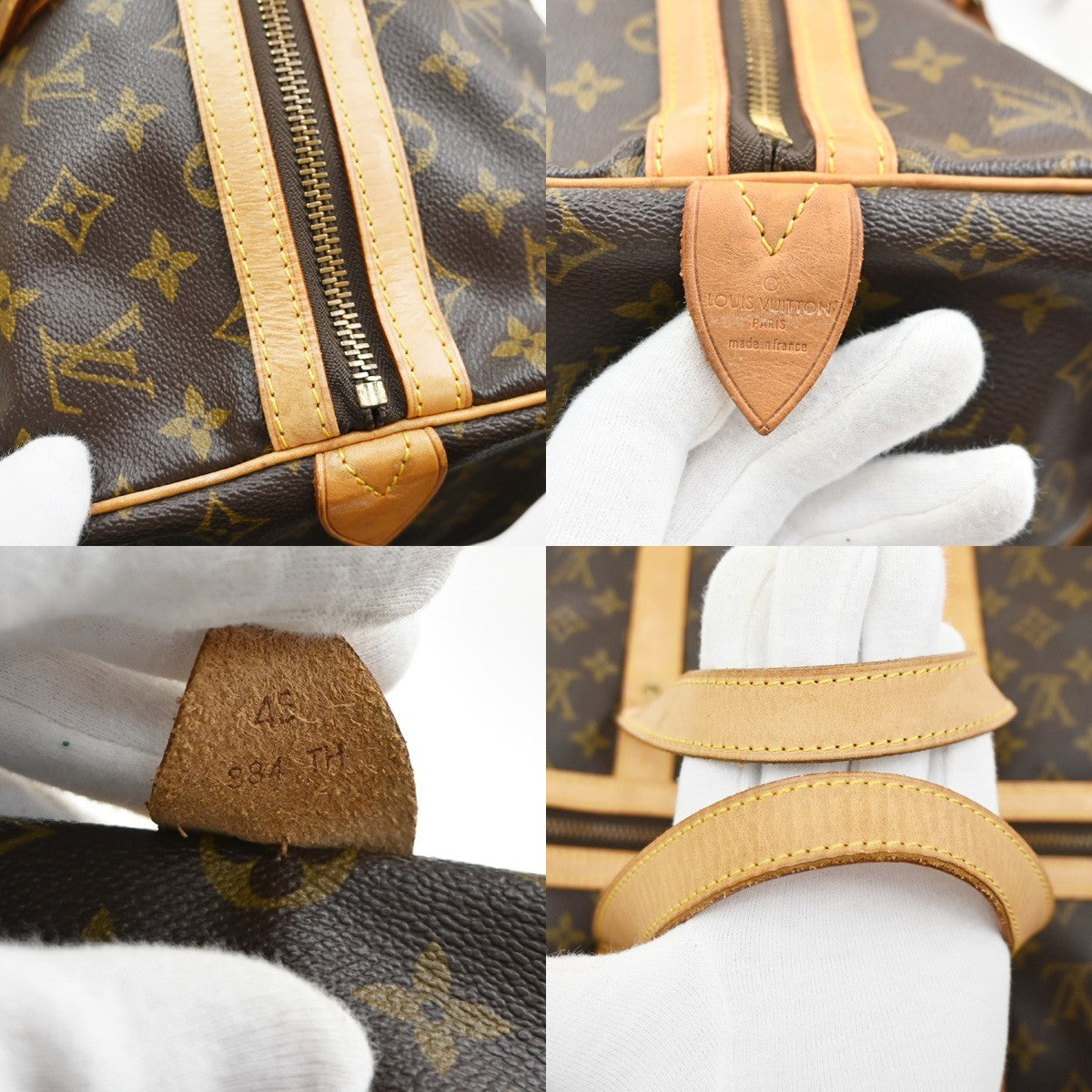 LOUIS VUITTON Sac Souple 45 Travel Hand Bag Monogram Leather BN M41624 72CA982