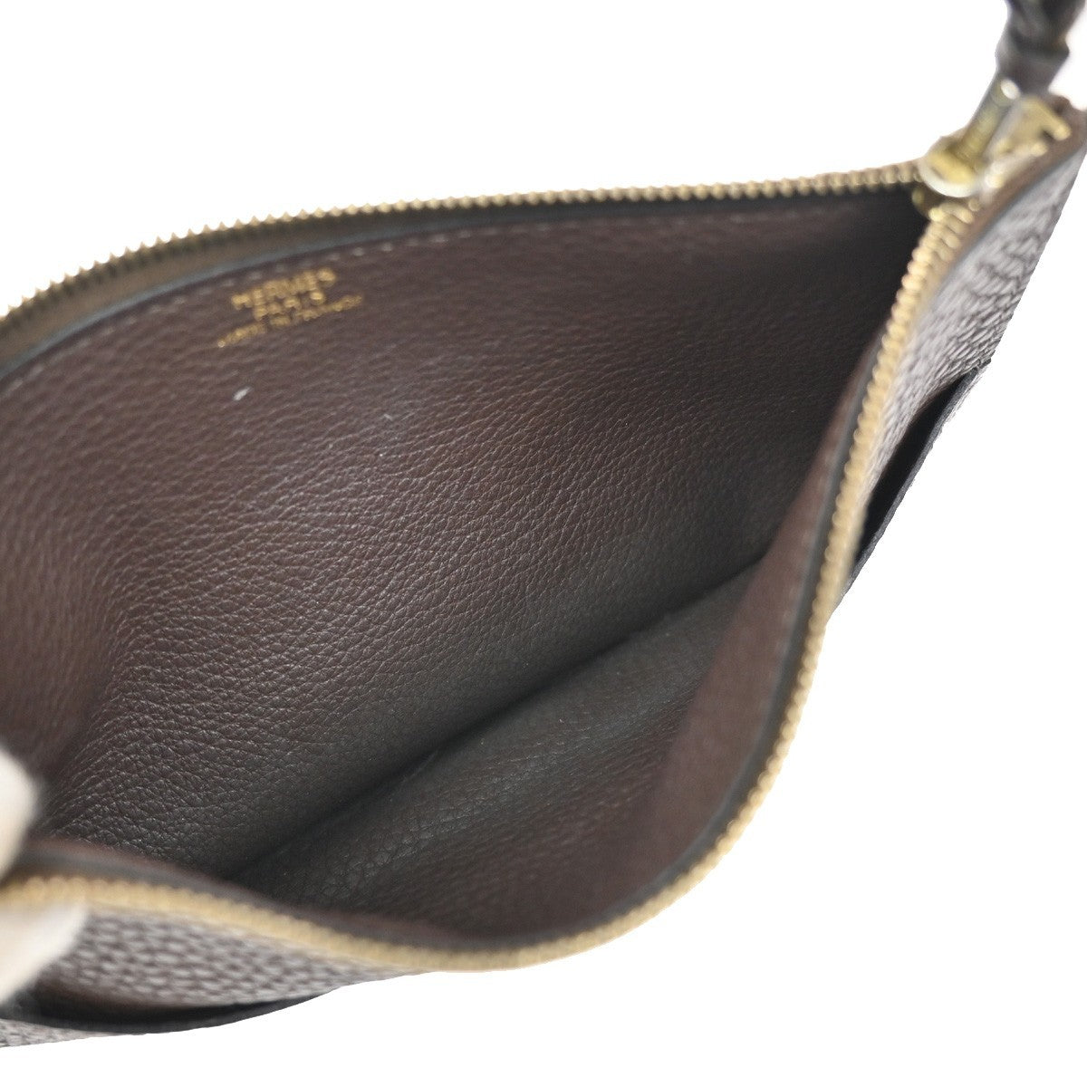 HERMES Logos Dogon GM Long Bifold Wallet Togo Leather Brown GHW 86YH814