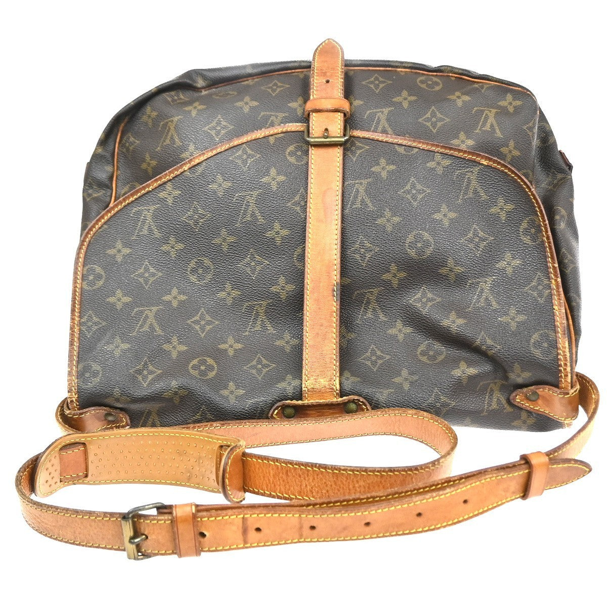 LOUIS VUITTON Saumur 35 Shoulder Bag Monogram Leather BN France M42254 80CA880