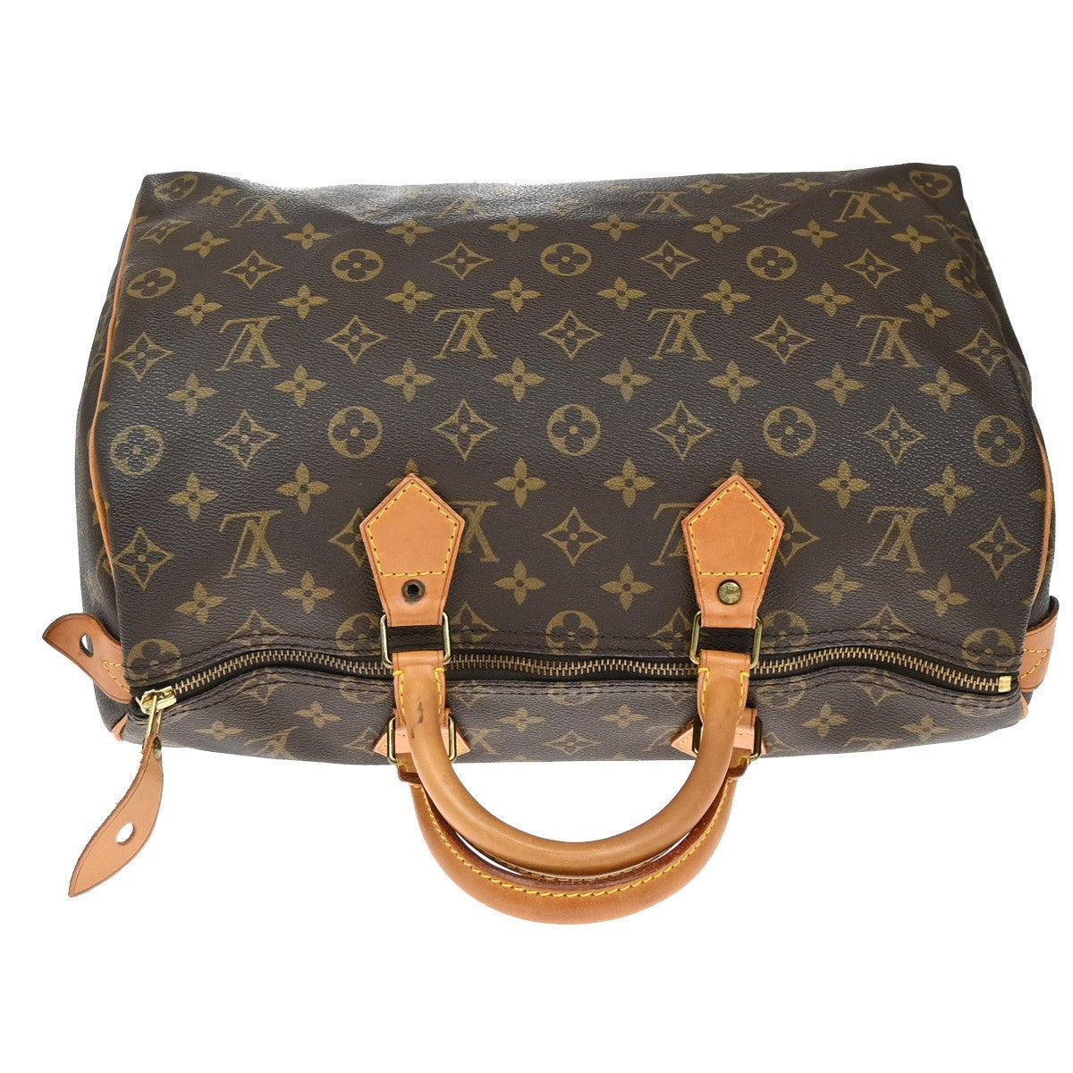 LOUIS VUITTON Speedy 35 Travel Hand Bag Monogram Leather Brown M41524 20KB513