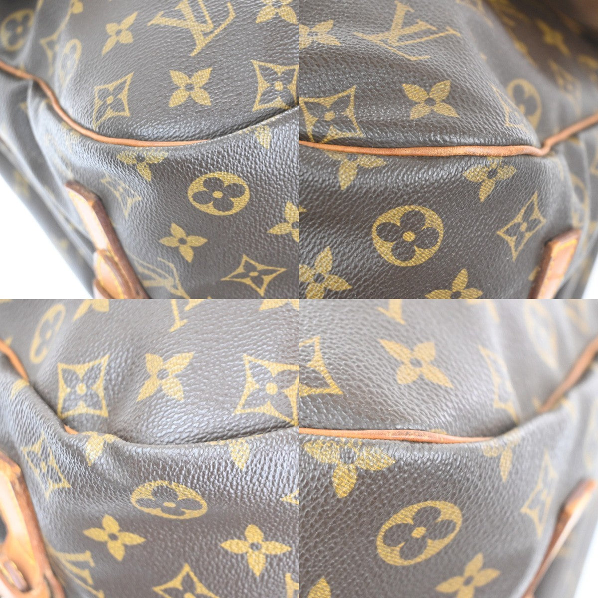 LOUIS VUITTON Saumur 35 Shoulder Bag Monogram Leather Brown M42254 86MA460