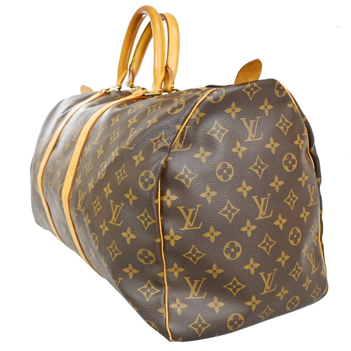 LOUIS VUITTON Keepall 50 Travel Hand Bag Monogram Leather Brown M41426 72YG737