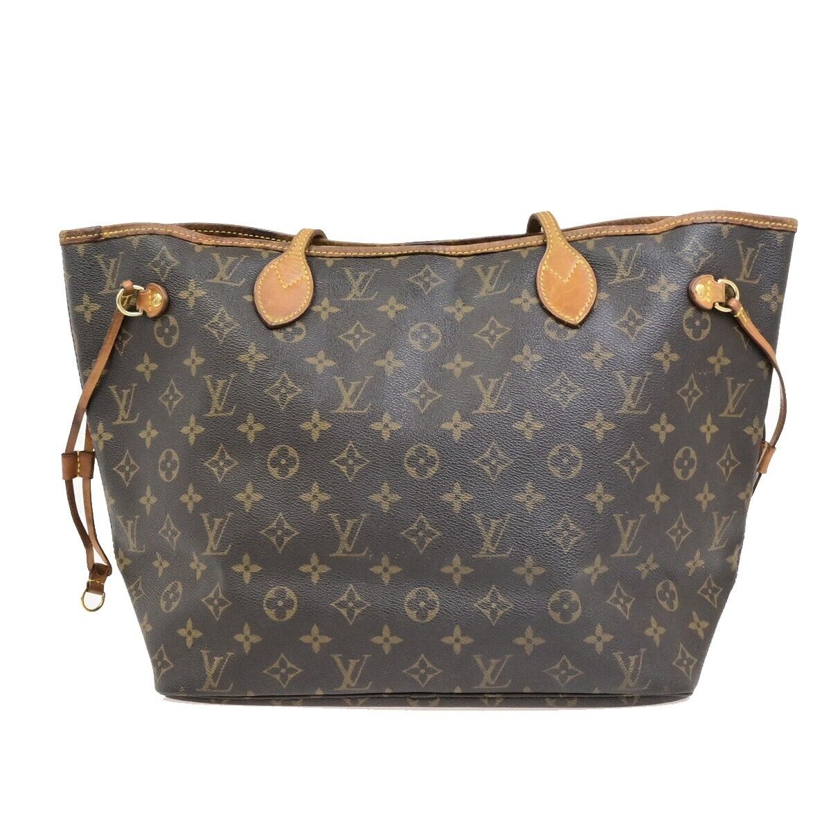 LOUIS VUITTON Neverfull MM Shoulder Tote Bag Monogram Leather BN M40156 97KA530