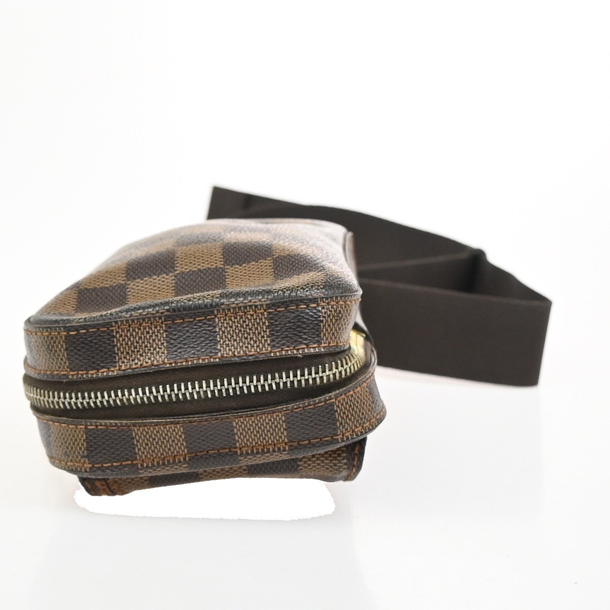 LOUIS VUITTON Geronimos Bum Body Bag Damier Leather Brown Spain N51994 71ZA286
