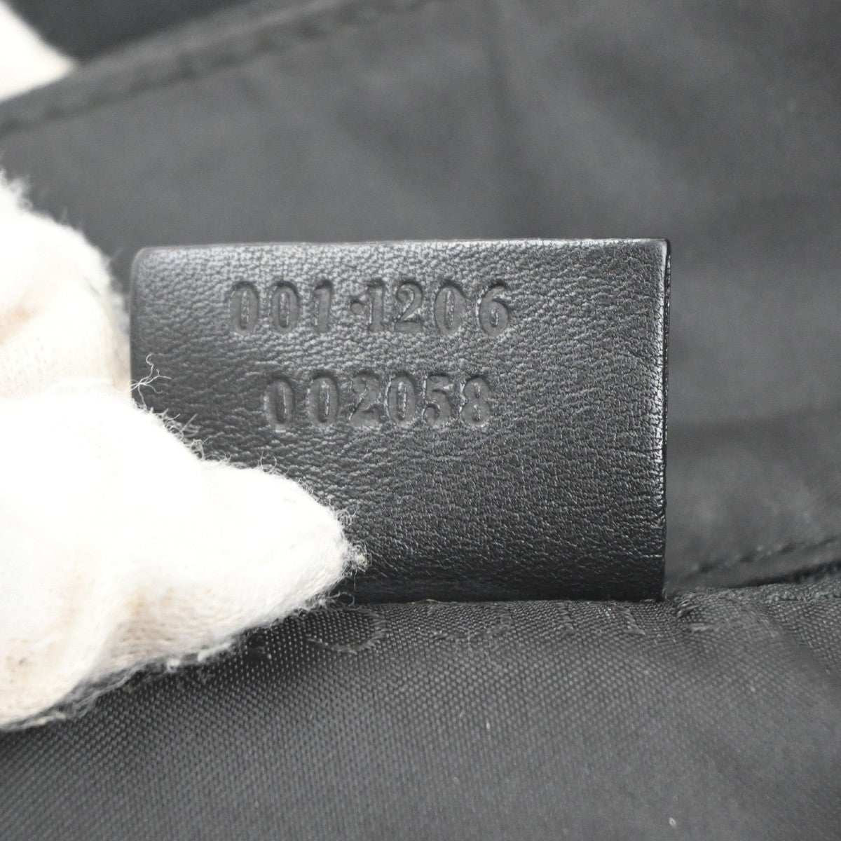GUCCI Logo One Shoulder Hand Bag Leather Canvas Black SHW Italy 38MA213