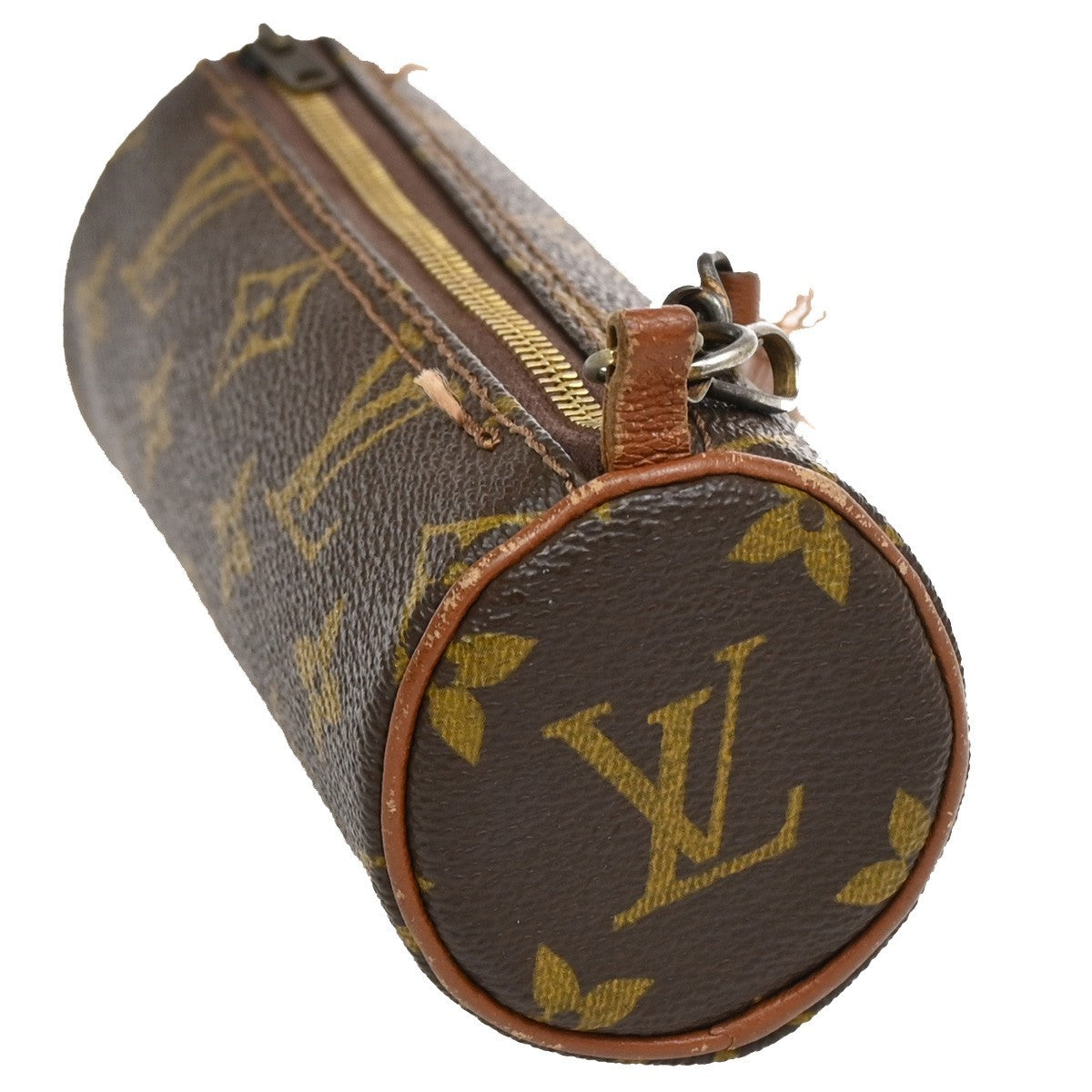 LOUIS VUITTON Pochette Papillon Hand Bag Monogram Leather Brown M51380 67DA038