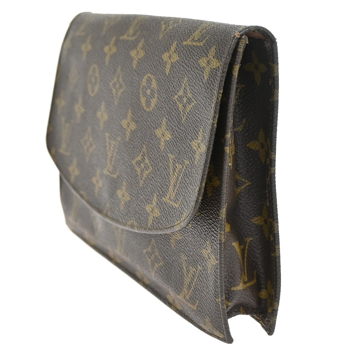 LOUIS VUITTON Pochette Rabat 23 Clutch Hand Bag Monogram Brown M51931 09YJ071