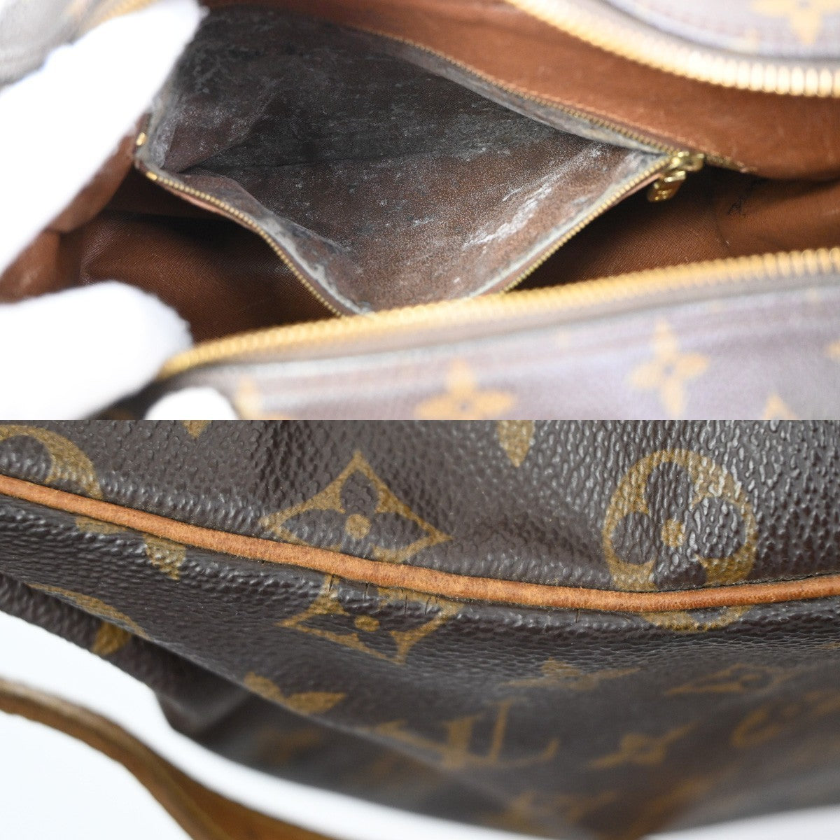 LOUIS VUITTON Boulogne 35 Shoulder Bag Monogram Leather Brown M51260 34MA065