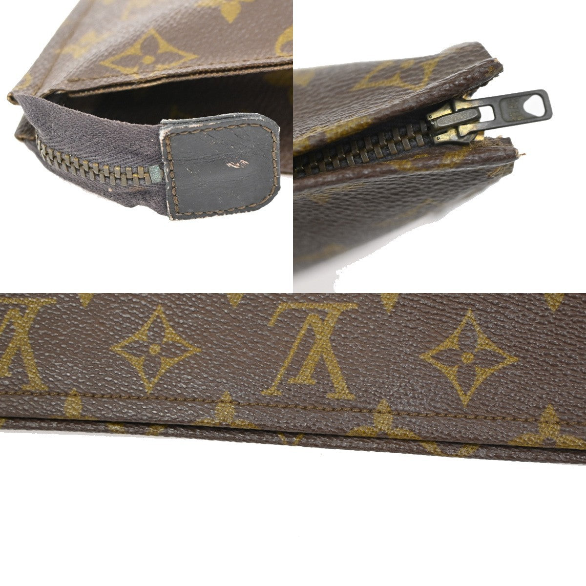 LOUIS VUITTON Poche Toilette 26 Clutch Pouch Bag Monogram Leather M47542 01YJ181