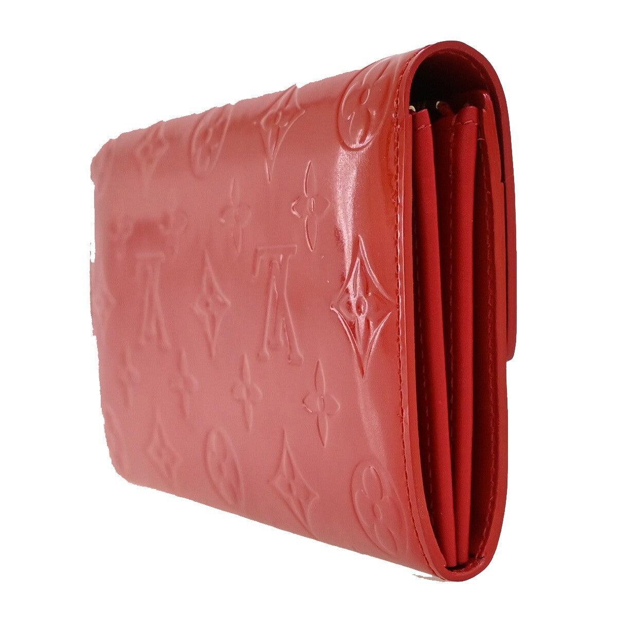 LOUIS VUITTON Portefeuille Monnaie Credit Long Wallet Vernis Pink M91236 05FB686