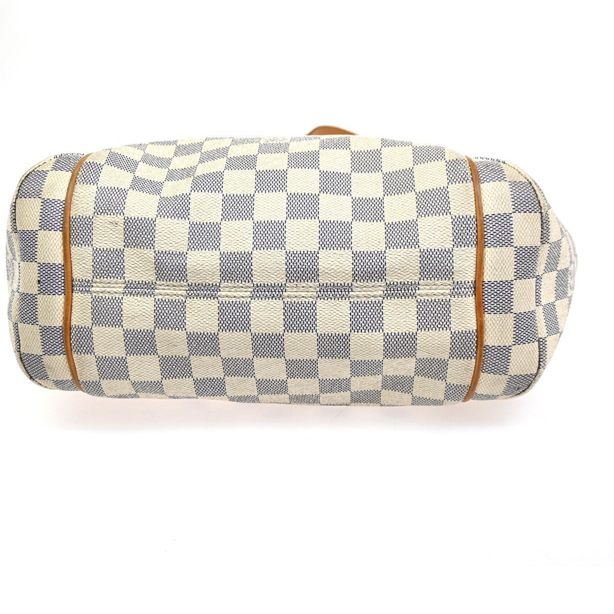 LOUIS VUITTON Totally PM Shoulder Bag Damier Azur Leather White N51261 15KC602