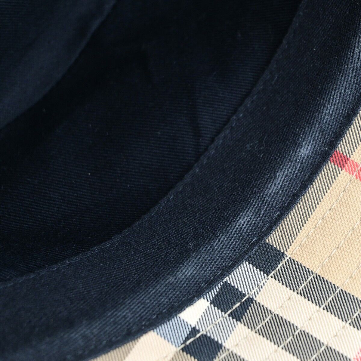 BURBERRY LONDON Logo Nova Check Bucket Hat #L Cotton Brown 65RK670