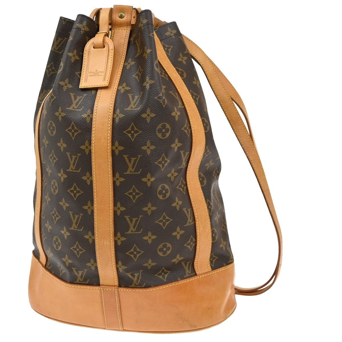 LOUIS VUITTON LV Randonnee GM Shoulder Bag Monogram Leather Brown M42244 85KB594