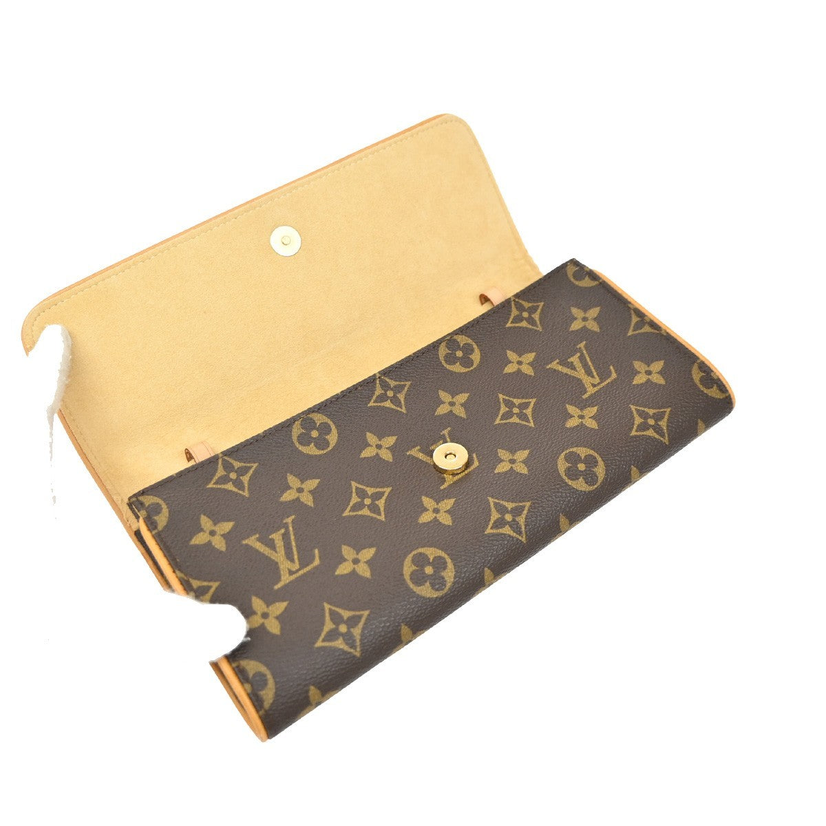 LOUIS VUITTON Pochette Twin GM 2Way Shoulder Bag Monogram Brown M51852 86EG083