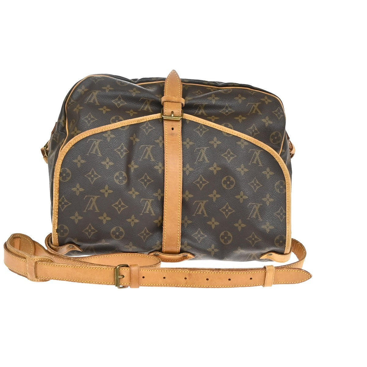 LOUIS VUITTON Saumur 35 Shoulder Bag Monogram Leather BN France M42254 64YJ101