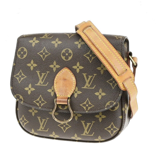 LOUIS VUITTON Saint Cloud MM Shoulder Bag Monogram Leather Brown M51243 35EC901