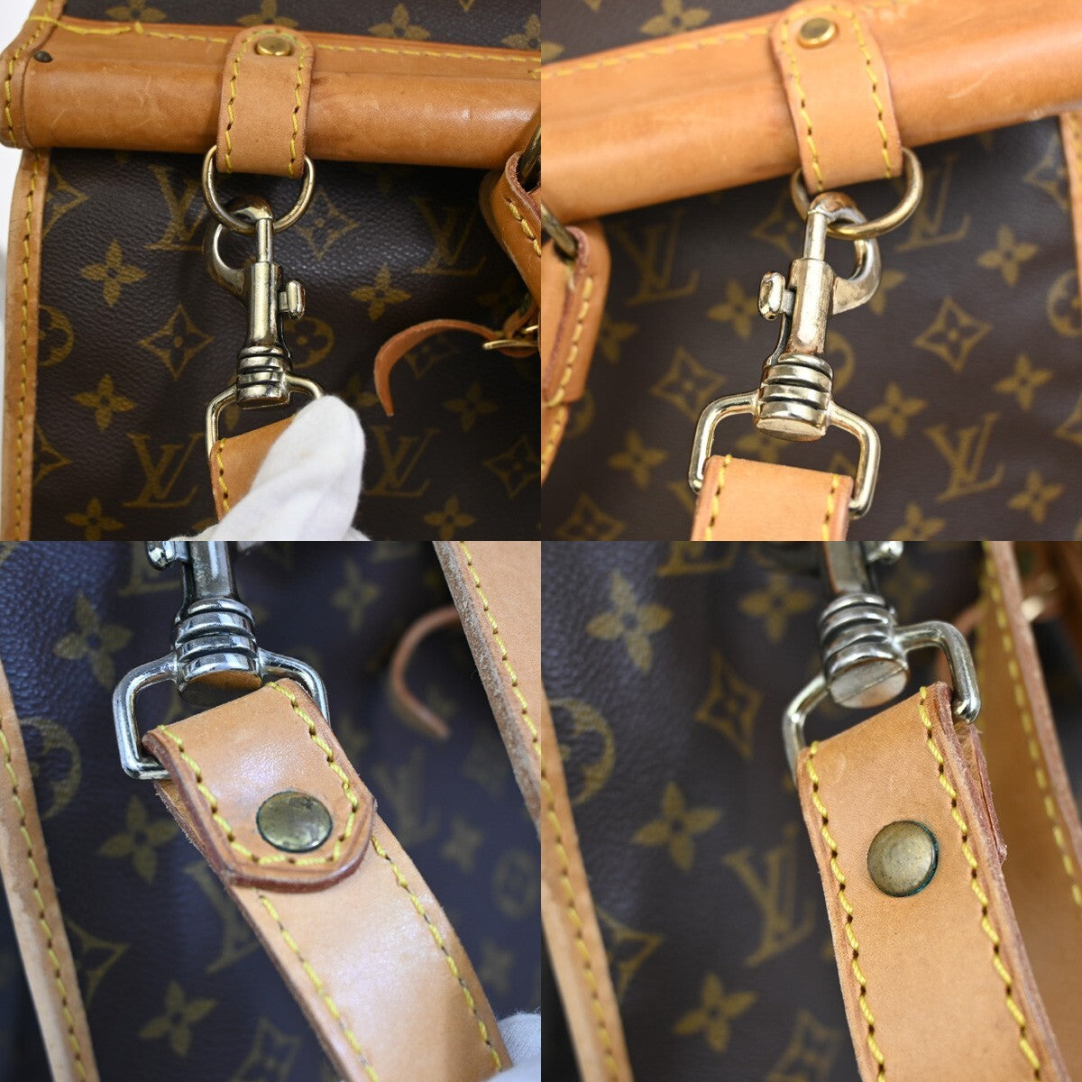 LOUIS VUITTON LV Sac Kleber Shoulder Bag Monogram Leather Brown M58122 13FB539