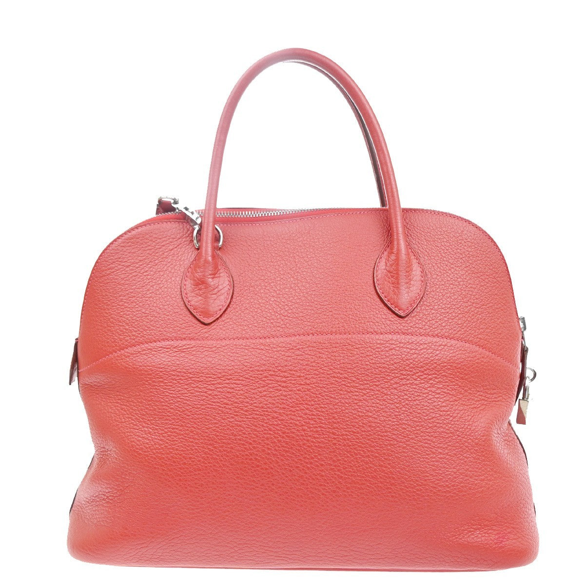 HERMES Bolide 35 2way Shoulder Hand Bag Taurillon Leather Red France 809RL943