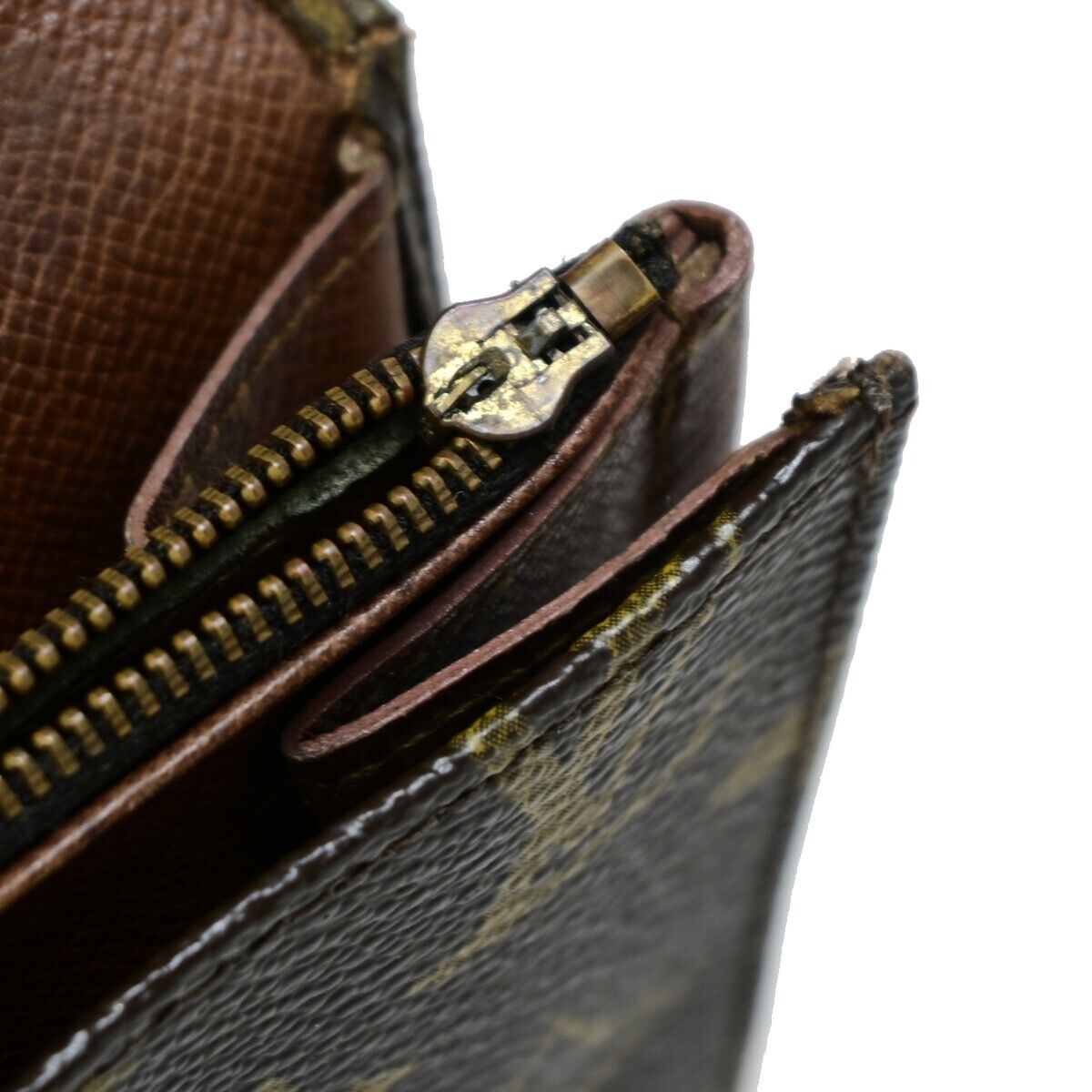 LOUIS VUITTON 5 Set Long Wallet Coin Key Case Monogram Leather Brown 35KA343