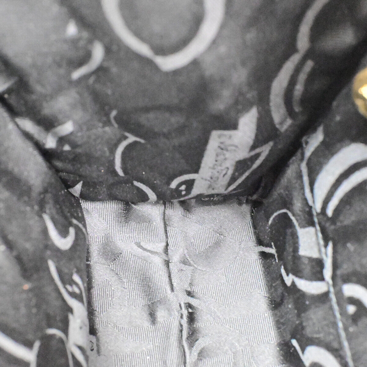 SALVATORE FERRAGAMO Vara 2Way Shoulder Hand Bag Canvas Leather Brown GHW 38YG594