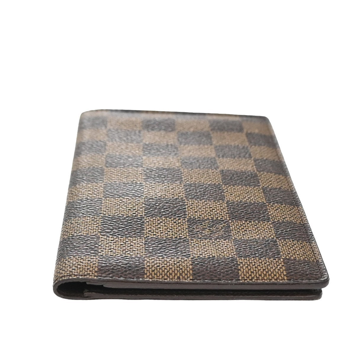 LOUIS VUITTON Porte Valeurs Cartes Credit Damier Leather Brown N61823 07KP380