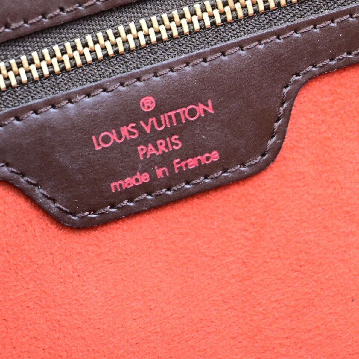 LOUIS VUITTON Manosque PM Shoulder Tote Bag Damier Leather Brown N51121 21EC978