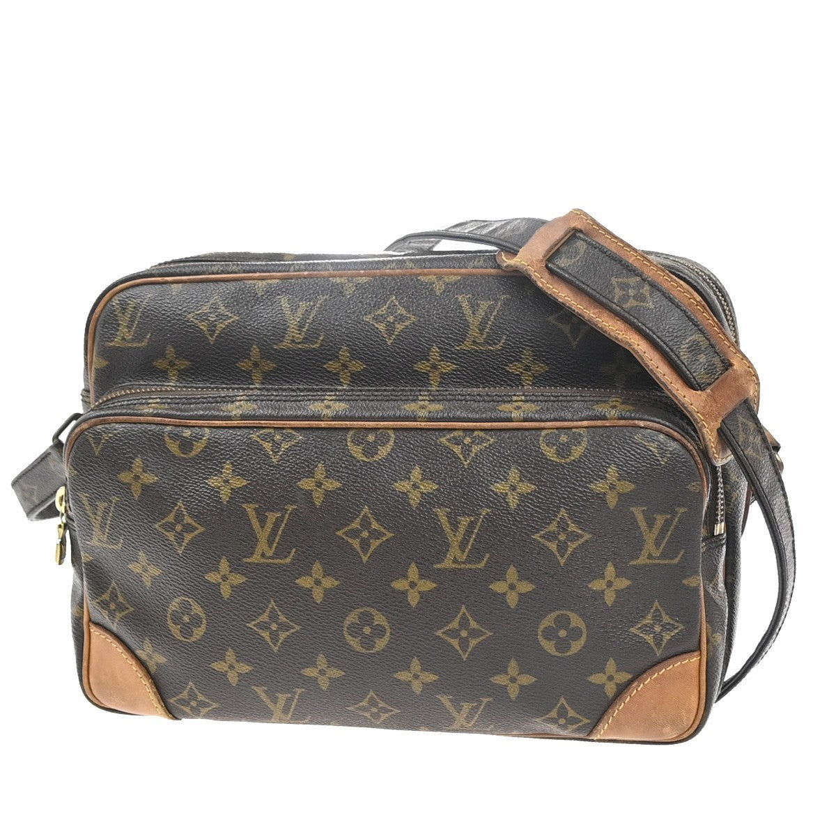 LOUIS VUITTON Nile Crossbody Shoulder Bag Monogram Leather Brown M45244 30MA419