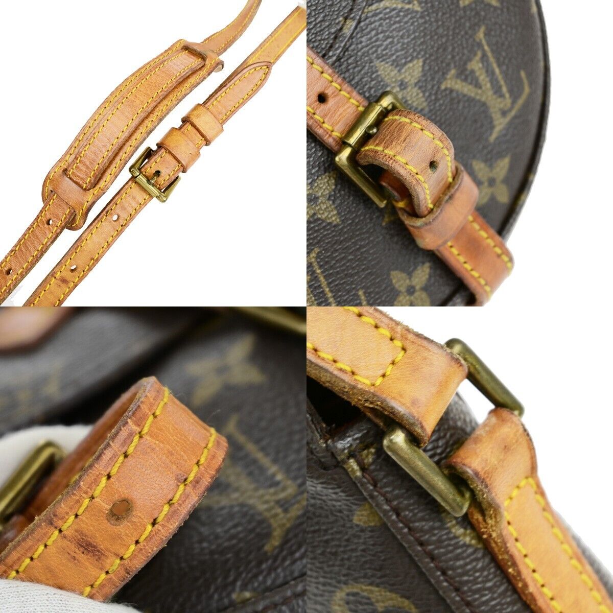 LOUIS VUITTON Chantilly PM Shoulder Bag Monogram Leather Brown M51234 80EC955