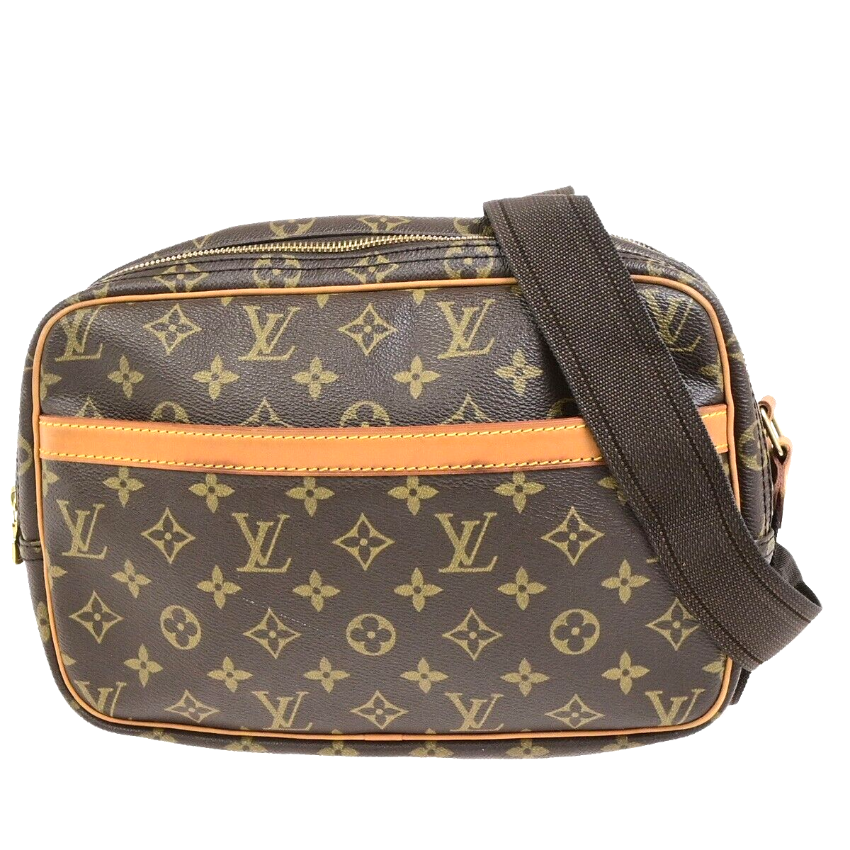 LOUIS VUITTON Reporter PM Crossbody Shoulder Bag Monogram Leather M45254 84FB402