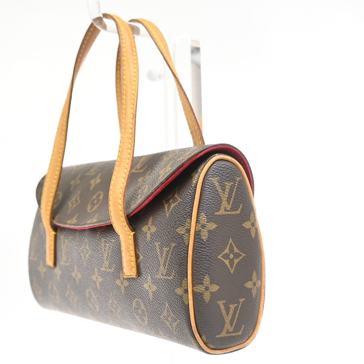 LOUIS VUITTON Sonatine Hand Bag Monogram Leather Brown France M51902 93YH937