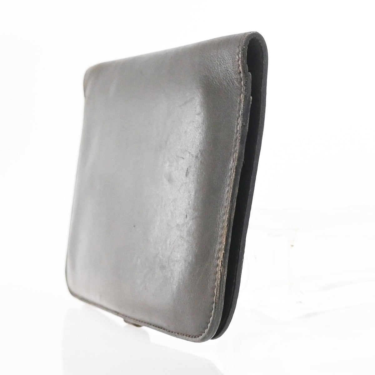 HERMES Logo Dogon GM Long Bifold Wallet Purse Box Calf Leather Brown SHW 39YH879