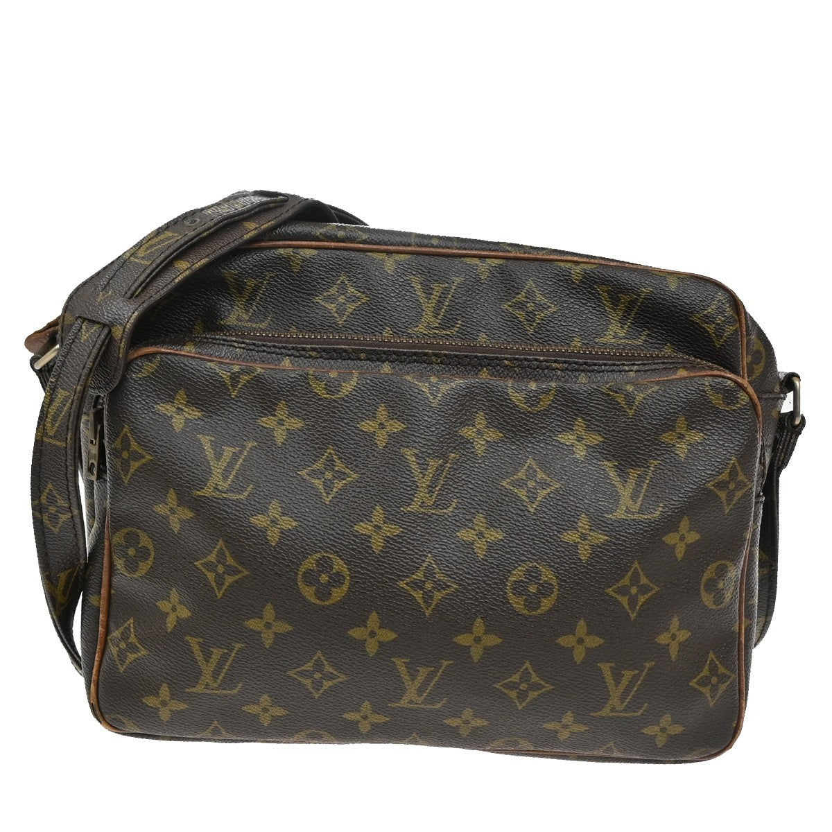 LOUIS VUITTON Nile Migratoire Shoulder Bag Monogram Leather Brown M45244 04TA203