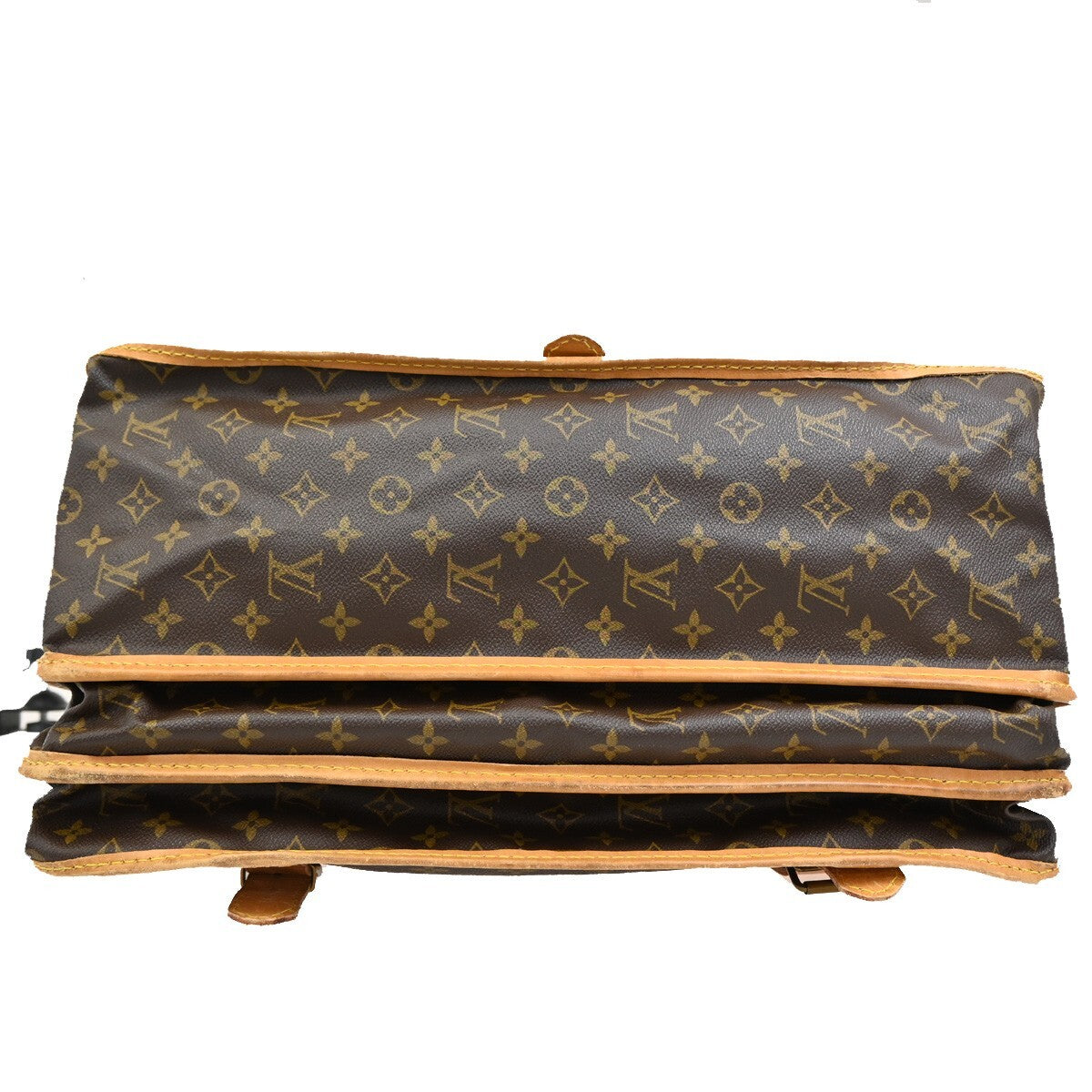 LOUIS VUITTON LV Sac Kleber Shoulder Bag Monogram Leather Brown M58122 13FB539